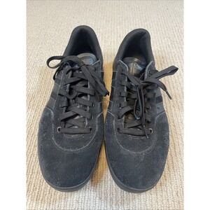 Adidas City Cup Men's 8.5 Casual Classics Skateboard Shoes Triple Black Suede